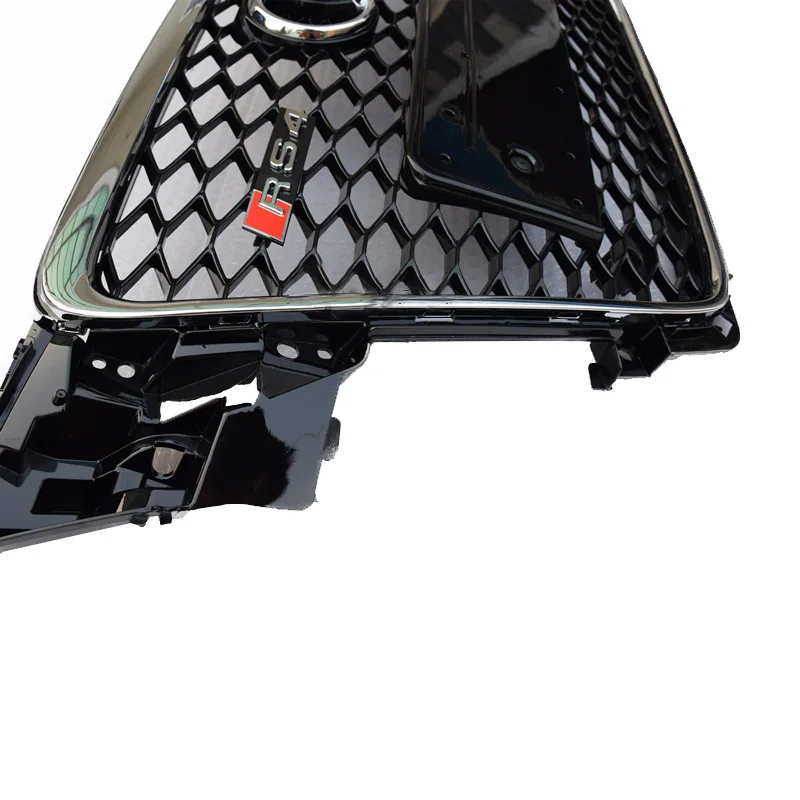 Suitable for 08-12 Audi A4 body kit RS4 / S4 abs black mid-net grille boutique modification
