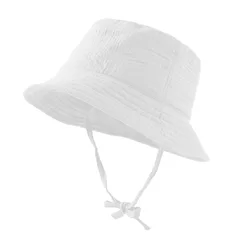 ZG Unisex Kinder Fischerhut Organic Cotton Newborn Custom Hat Baby Girl&Boy Muslin Bucket Hats Caps For Summer