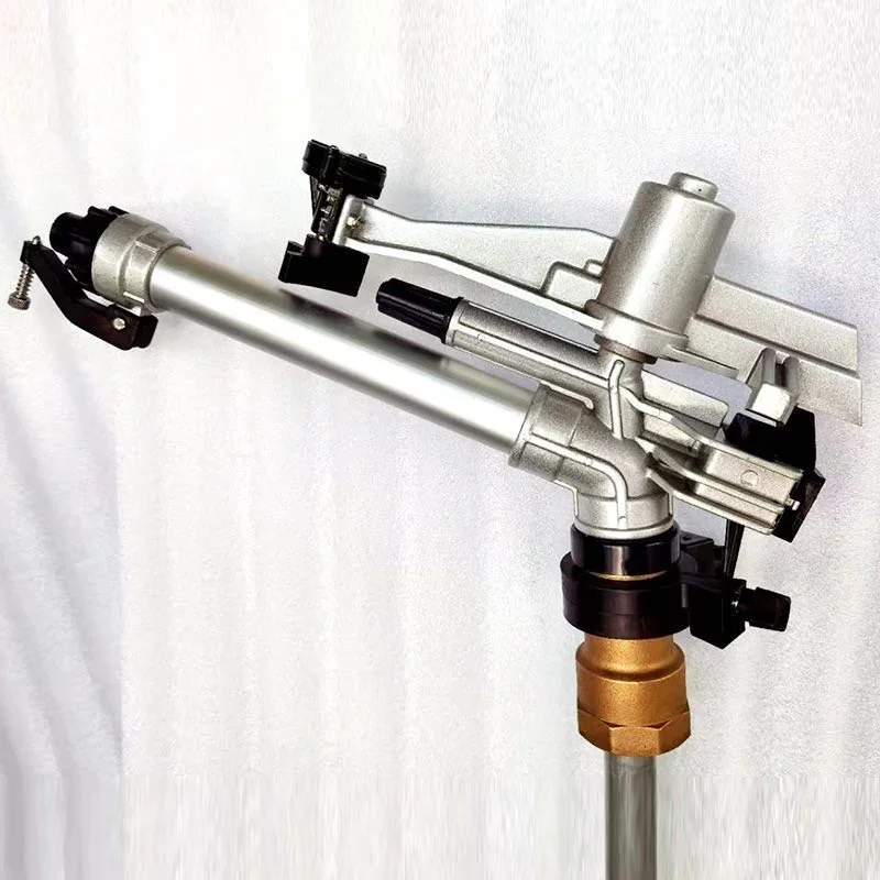 Farm Land Big Rain Gun Sprinkler, Flange connecting metal sprinkler gun