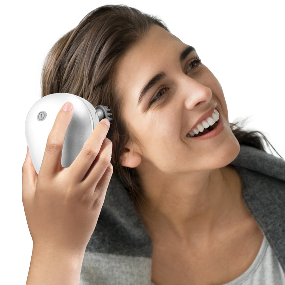 Electric Scalp Head Massager Stress Relax Silicone Scalp Massager for Hair Growth Head ScratcherScalp Massager Shampoo Brush