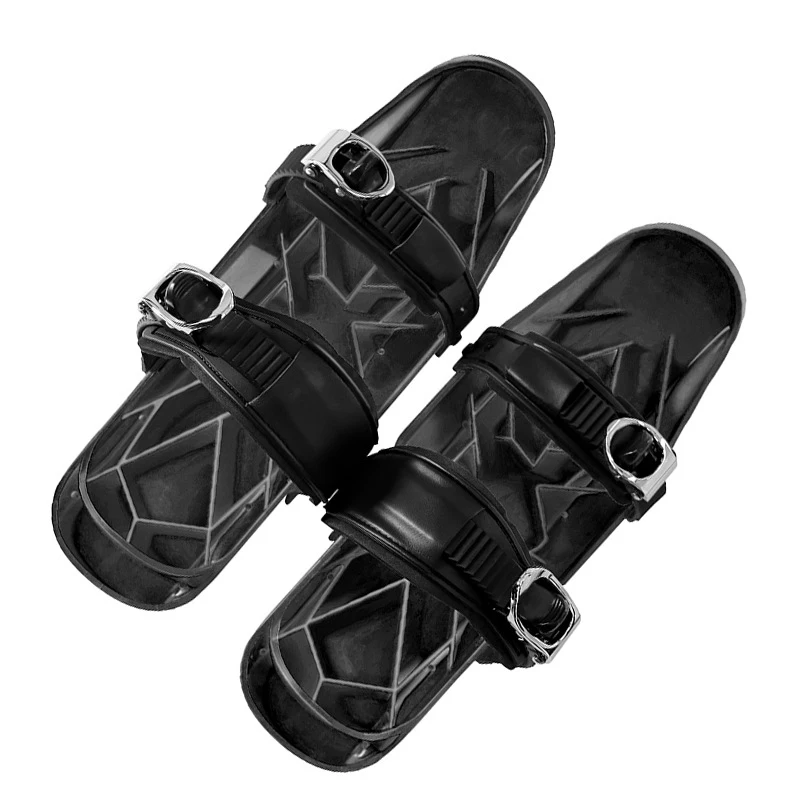 Mini Ski Skates Snow Short Skiboard Snowblades Binding Snowfeet Winter Shoes Solid Skischuhen Buckle