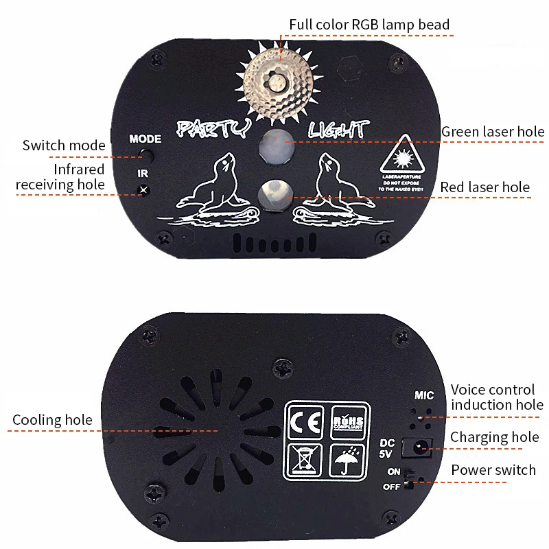 Factory Direct Sale Rgbw Moving Head Laser Lighting Club Bar Darkening Led Beam Stage Light