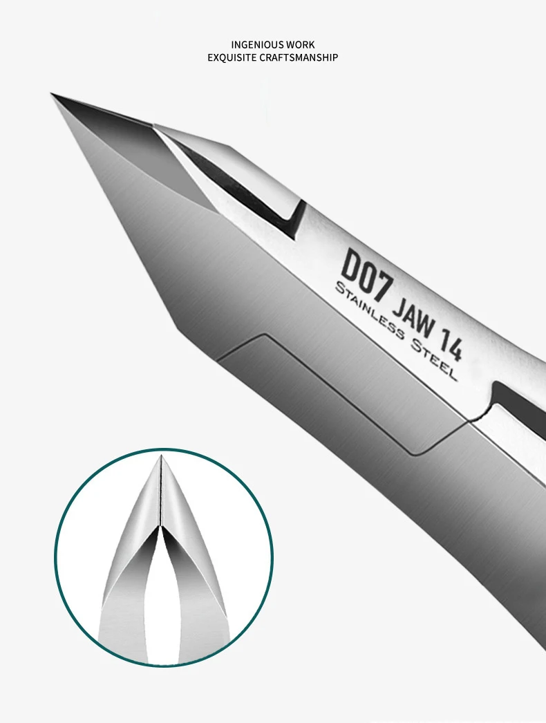 304 Stainless Steel Nail Cuticle Nipper Stainless Steel Professional Manicure Nippers Cuticle Best Seller D07