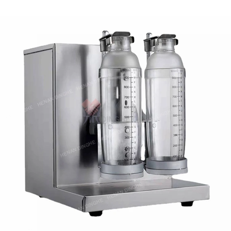 Electric Bubble Boba Milk Tea Shaker Commercial Double Cups Milk Tea Shaking Machine for Bar Equipment