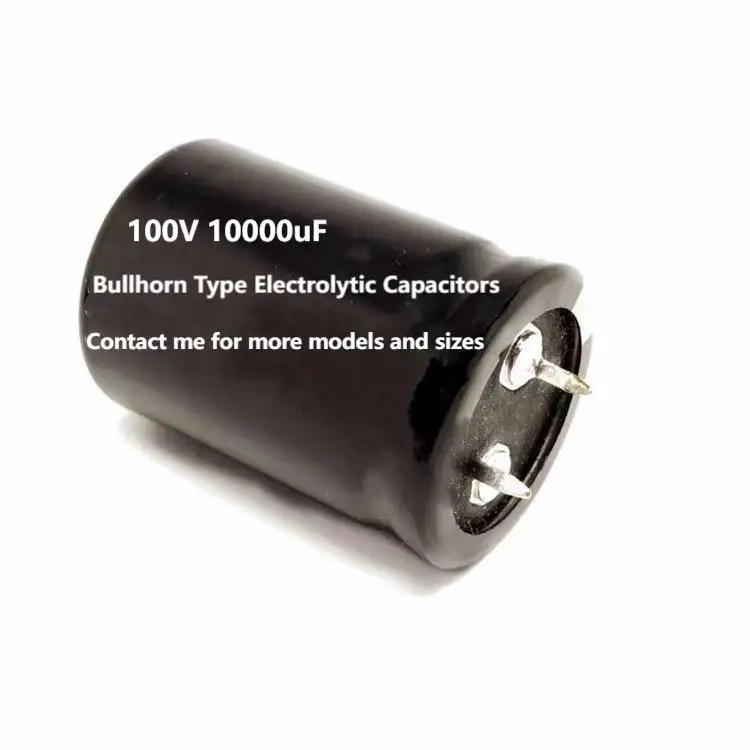 100V 10000uF New Audiophile Audio Amplifier Filter Capacitors Hard Pin Direct Aluminum Electrolytic Capacitors