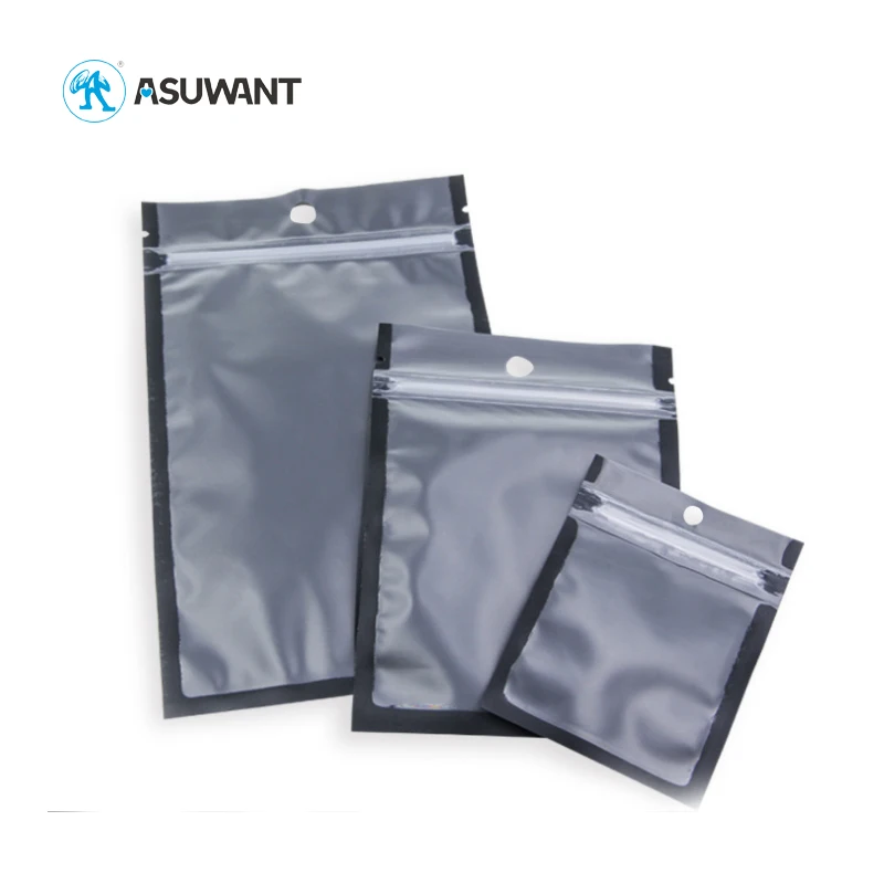 Custom Compound Element Heat Seal Foil Zip Lock Plastic Mobile Phone Accessories Packaging Bags for Headset Cases