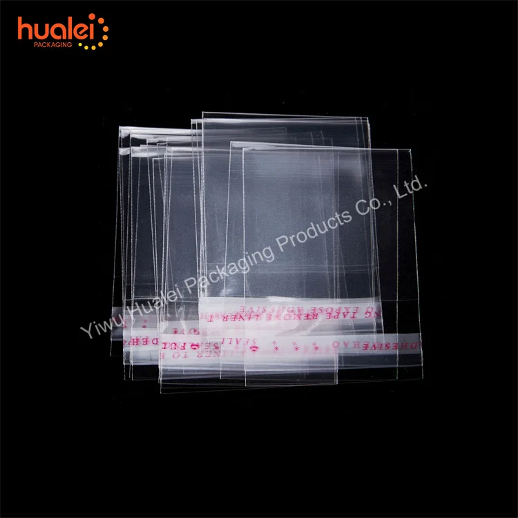 Printed Small Transparent Self Adhesive Sealing Cello Cellophane OPP BOPP PP PET Bag for Balloon Cookie Packaging Packing Bags