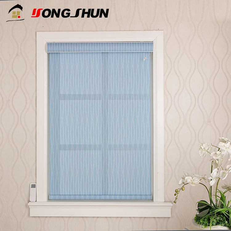 roller shade motorized blackout remote control smart  roller blinds