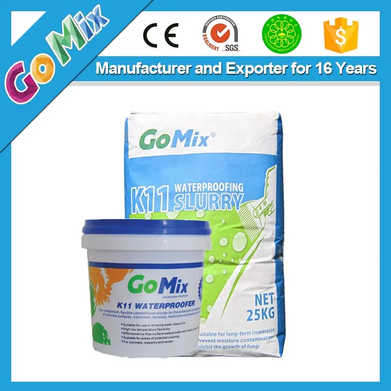 Gomix Material De Building Materials K11 Revestimiento Impermeable Para Techo 25 Paso GRE Y Tiene OEM ODM Personalizado