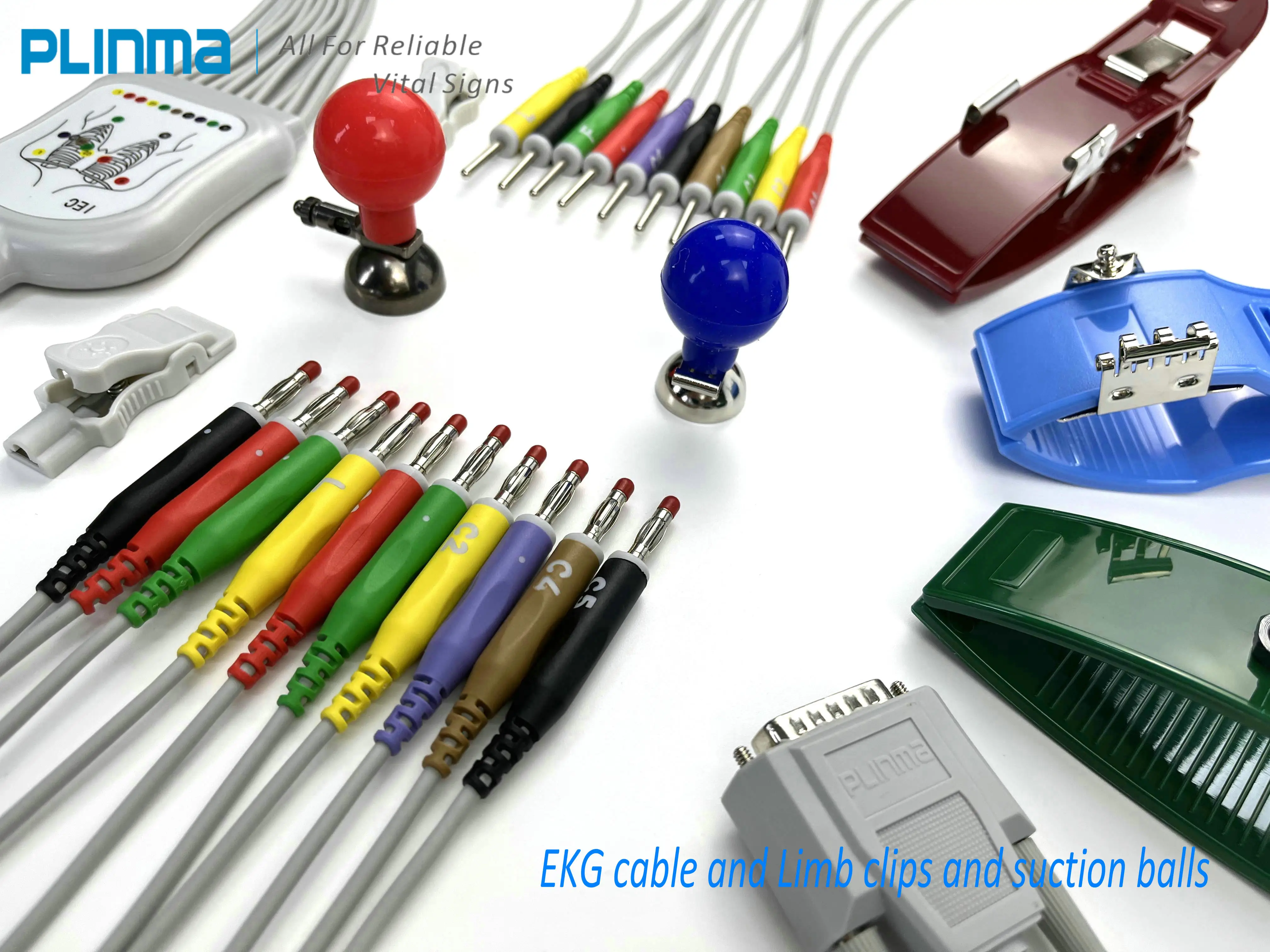 Holter ECG cable snap 5 leads wire Compatible with Philips Telemetry monitoring