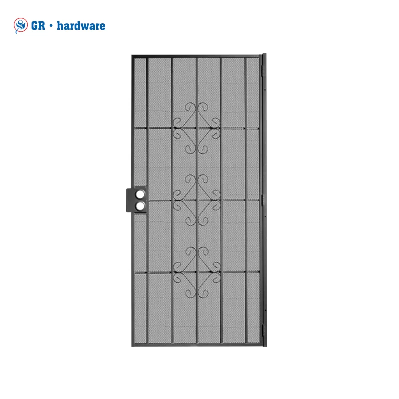 Modern design custom exterior metal screen door stainless steel security door residential