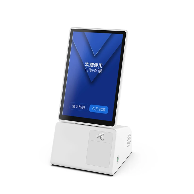 Best seller desktop 10.1inch IPS Self Order Payment Kiosk Self Ordering Machine Pos System with 58mm printer and QR code scanner