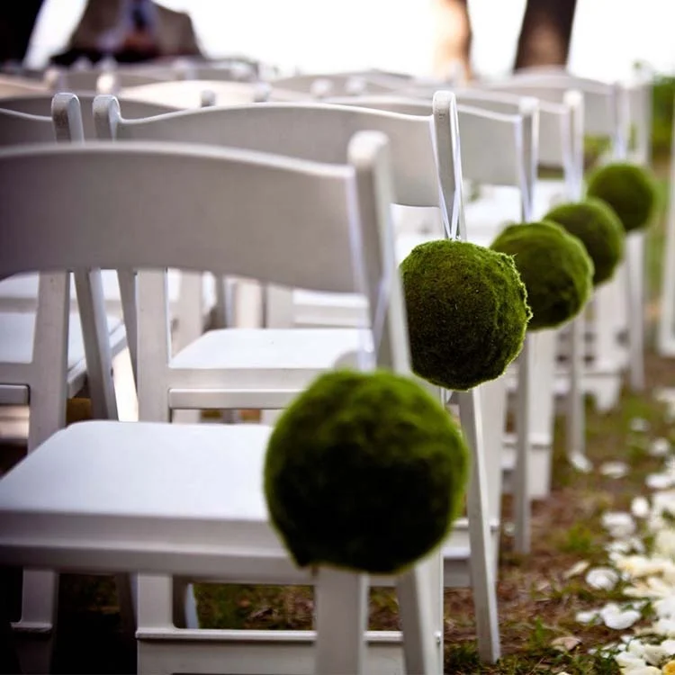 Wood Garden Chairs Outdoor Foldable Chair Dinning Wedding Event Plastic White  Folding Chair