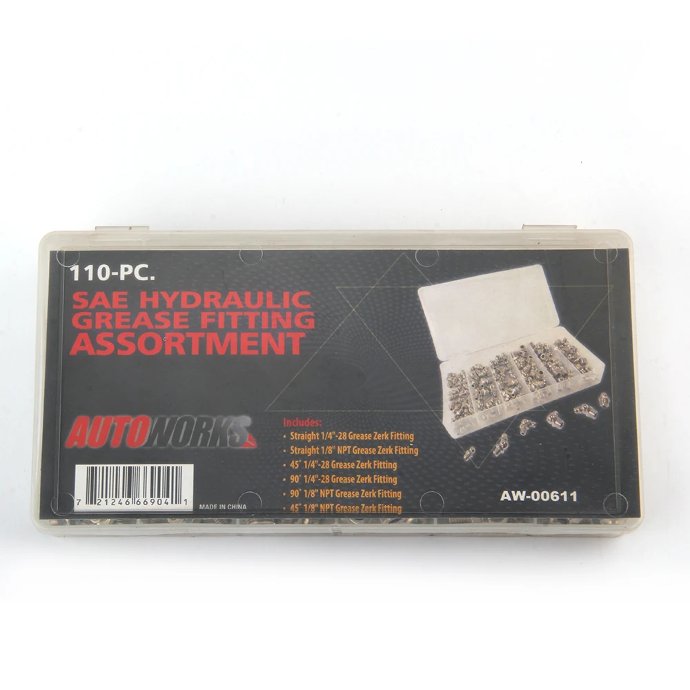  manufacturers wholesale cheap 110Pc.Hydraulic Grease Fitting