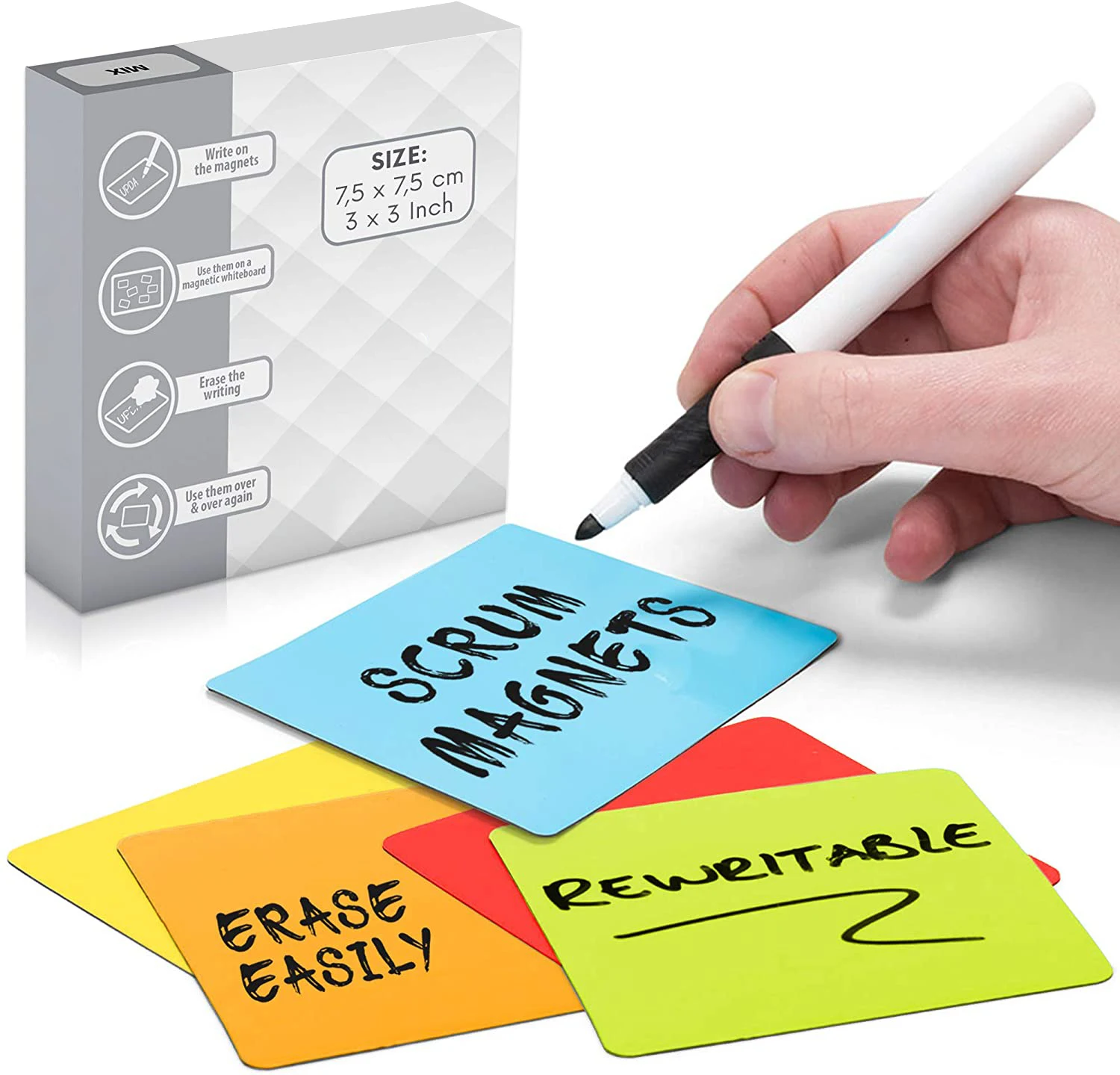 Wholesale Sticky Notes Pad Reusable Board Stickers Notepads Posits School Stationery Office Supplies