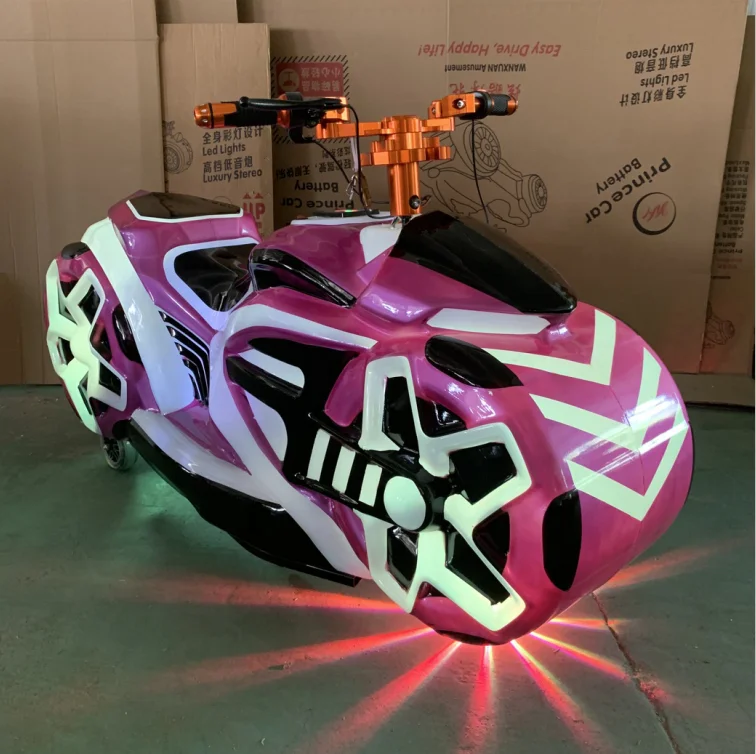 Amusement Park Rides Cool Lights Fengshen Motorcycle Ride On Car Battery Electric Bumper Car For Sale