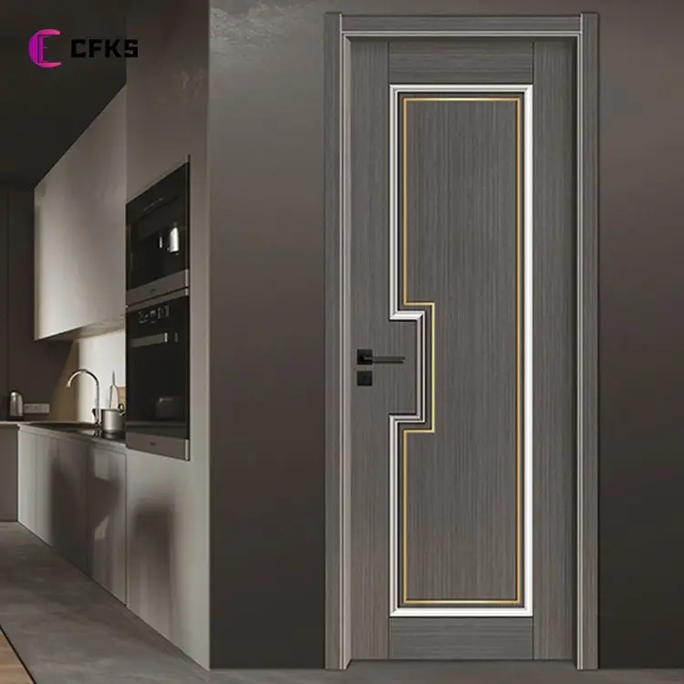 2022 Hot Sale Reasonable Price Wpc Door prehung solid interior internal wooden mdf melamine door