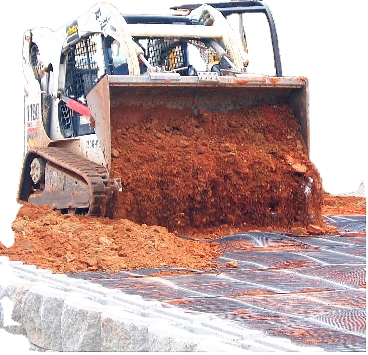 UX1400 HDPE Uniaxial Geogrid factory price For retaining wall application