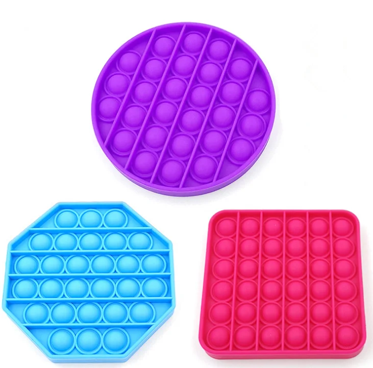 
push pop bubble it simple dimple silicone fidget pad toy bundle Sensory Special set Adult Funny toys pack fidget for Kid 