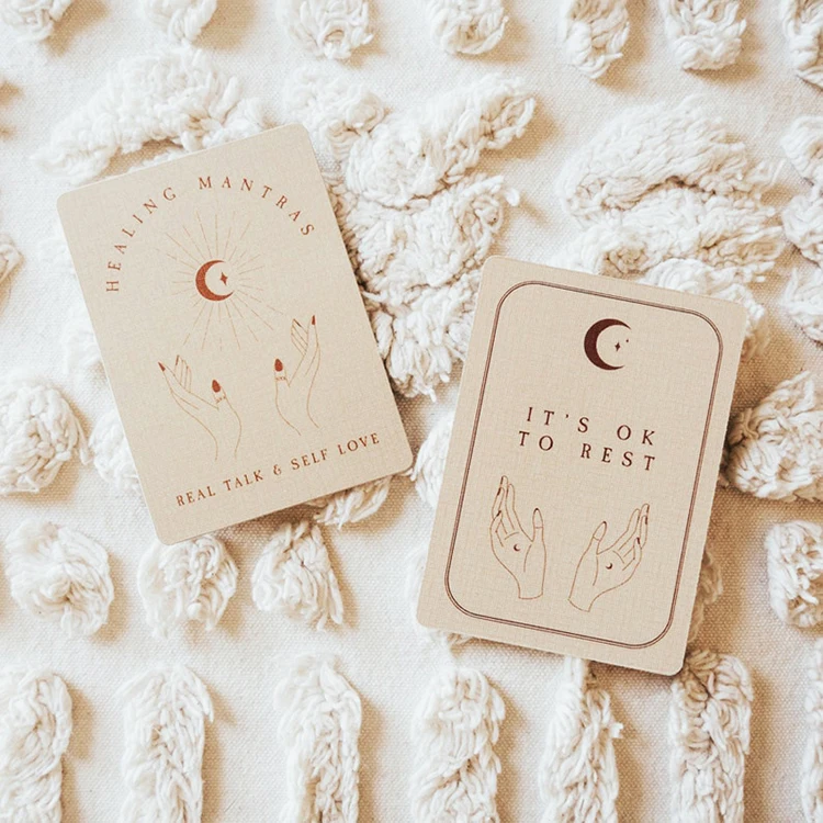 Motivational Thoughts Affirmation Cards For Children Daily Mental Health Self Love Custom Printing Positive Affirmation Cards