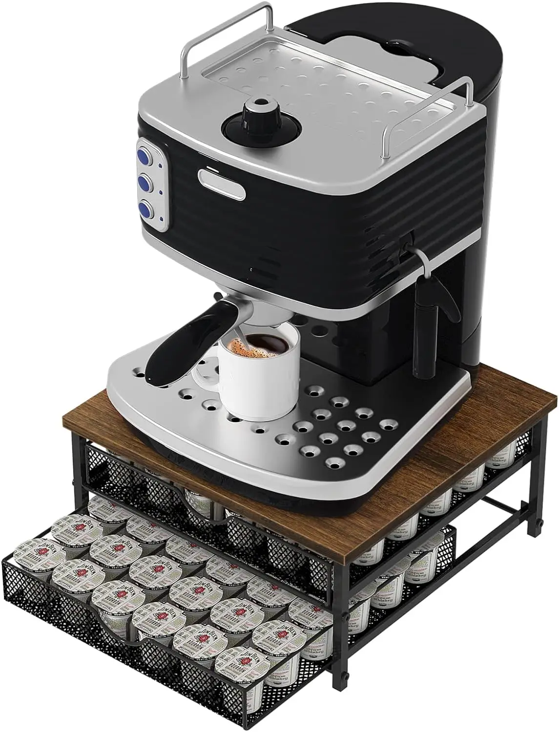 Coffee Pod Holder Coffee Pod Drawerfor K Cup Storage Drawer Holder, 72 Capacity Pods Storage Organizer for K Cups Capsule