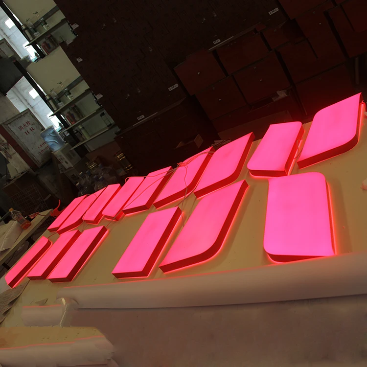 Customized pharmacie shop name logo advertising fronlit illuminated led acrylic letter sign