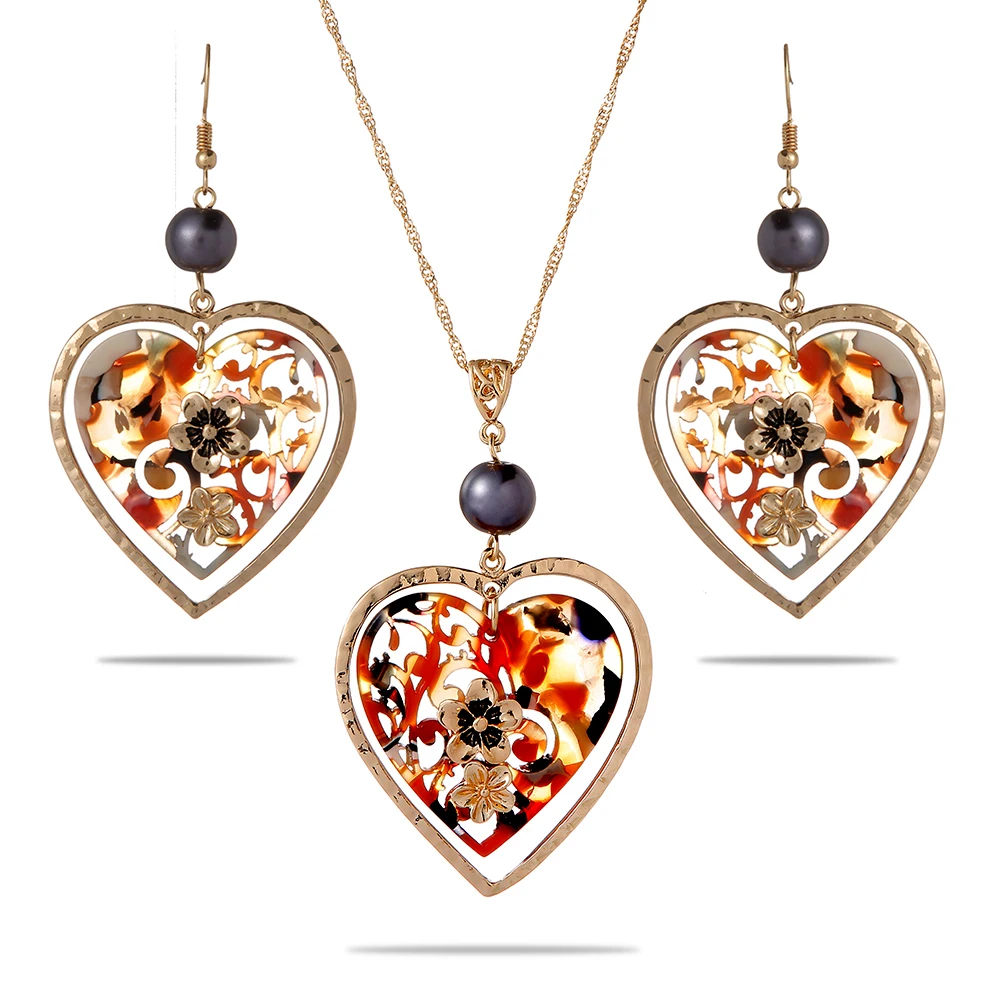 SophiaXuan Wholesale Hawaiian Acrylic Jewelry Set Hyderabad Holiday Pearl Jewelry Set