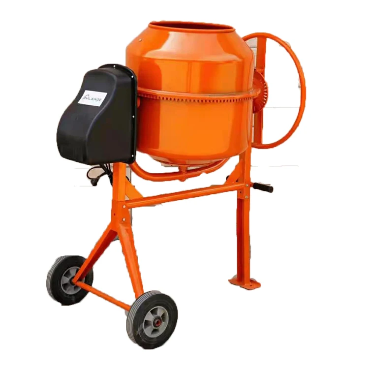 hand push style 0.6 cubic meters concrete mixer truck  500l electric small concrete mixer multifunctional drum mixer