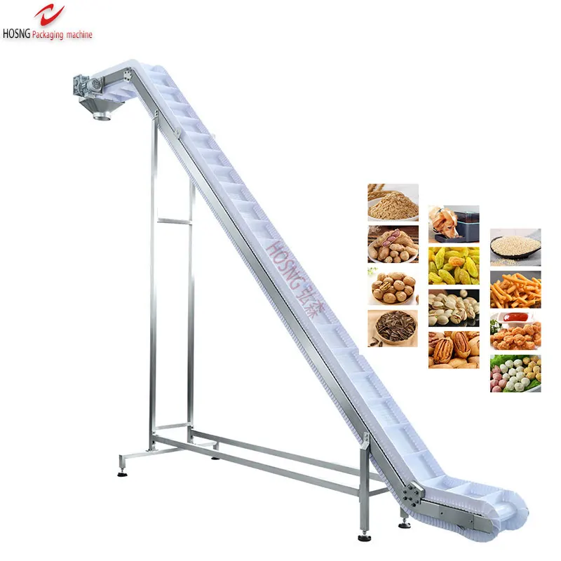 Одобренная CE Цена по прейскуранту завода пищевой наклонный ленточный элеватор конвейерная система для замороженных продуктов