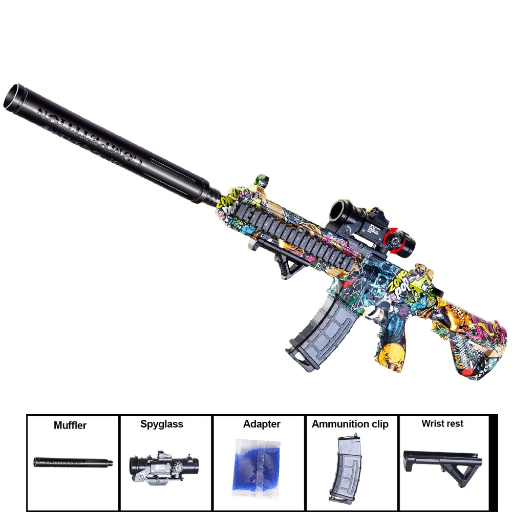 Amazon hot selling 2023 Electric Water Gel Splatter m416 Gel blaster Ball Launcher Gun Toy Outdoor Playing armas de juguete