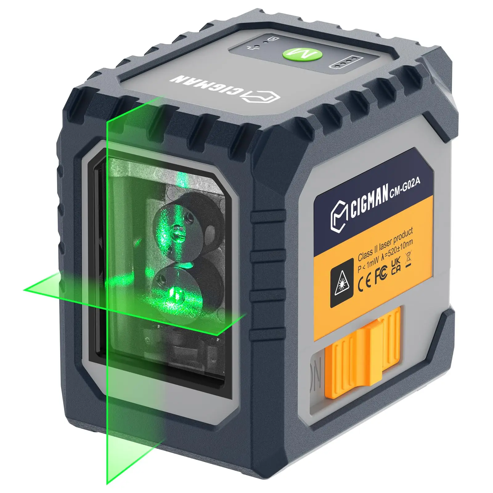 CM-G02 Industrial Automatic Self-leveling Precision Laser Level Beam Horizontal Vertical Cross Line Laser Level Green 5 H 30m