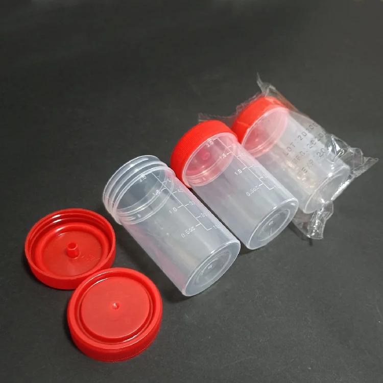 60ml 120ml Lab medical disposable plastic sterile sampler Urine collection container