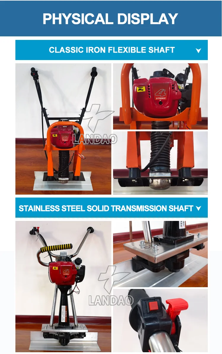 Concrete Vibratory Screed, Vibrations Leveling Ruler, Concrete Finishing Vibrating Screed