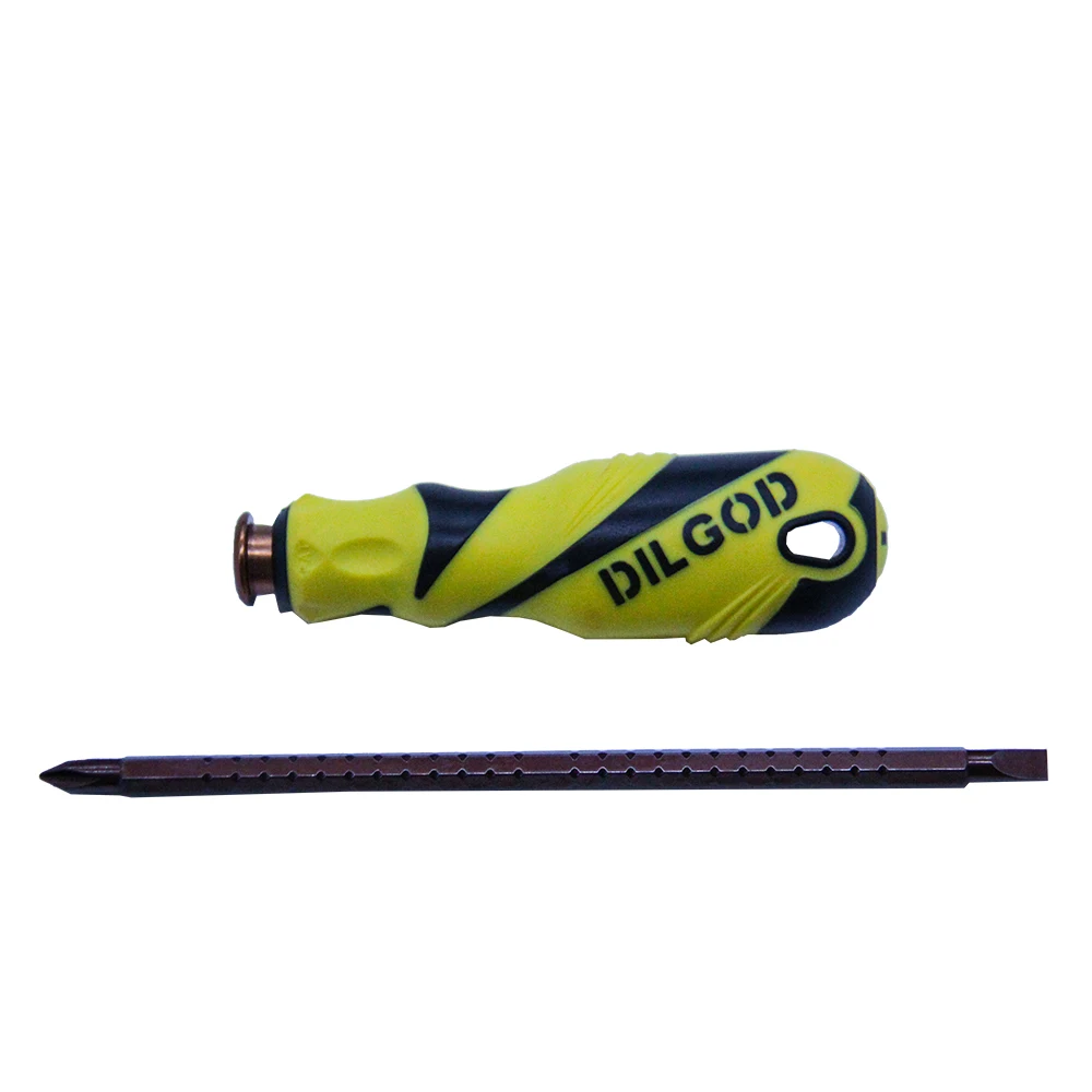 Dilgod 2 pieces Screwdriver set  two way adjustable shaft length 100-150mm screwdriver