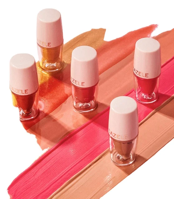 Free sample cat paw mirror watery lips tint rebranding moisturizing glossy lip glaze liquid lipstick