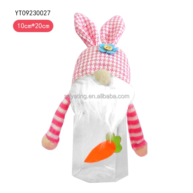 2023 Easter Plush Gnomes Easter Bunny Doll Handmade Plush Faceless Dwarf Doll Easter decoration