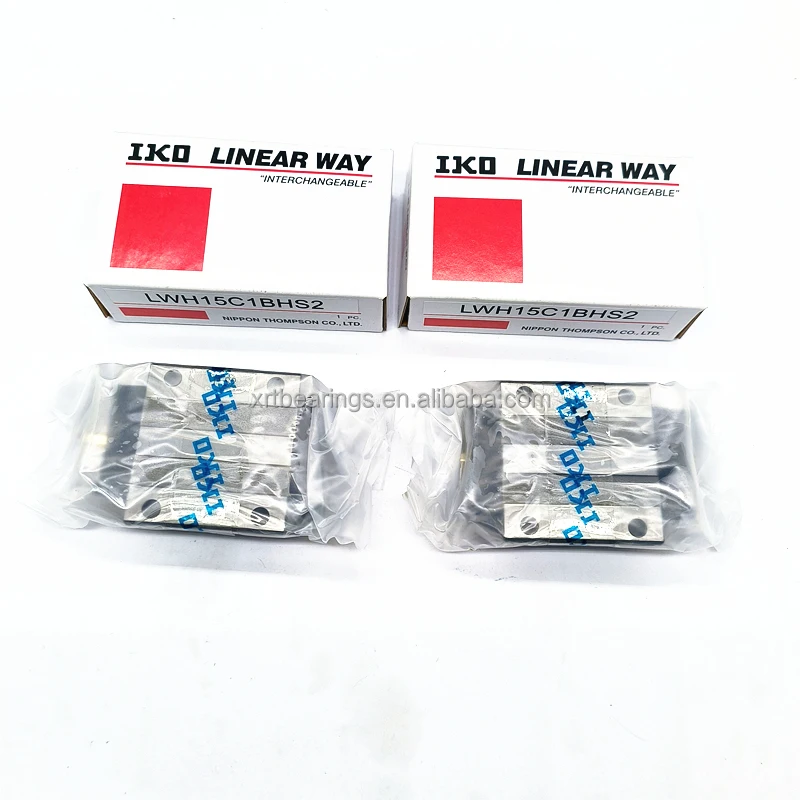 Original IKO Ball Block LWH15 LWH20 LWH25 LWH30 LWH35 LWH45 LWH55 Slider Bearing Carriage Linear Guide Rail 3D Print CNC Machine