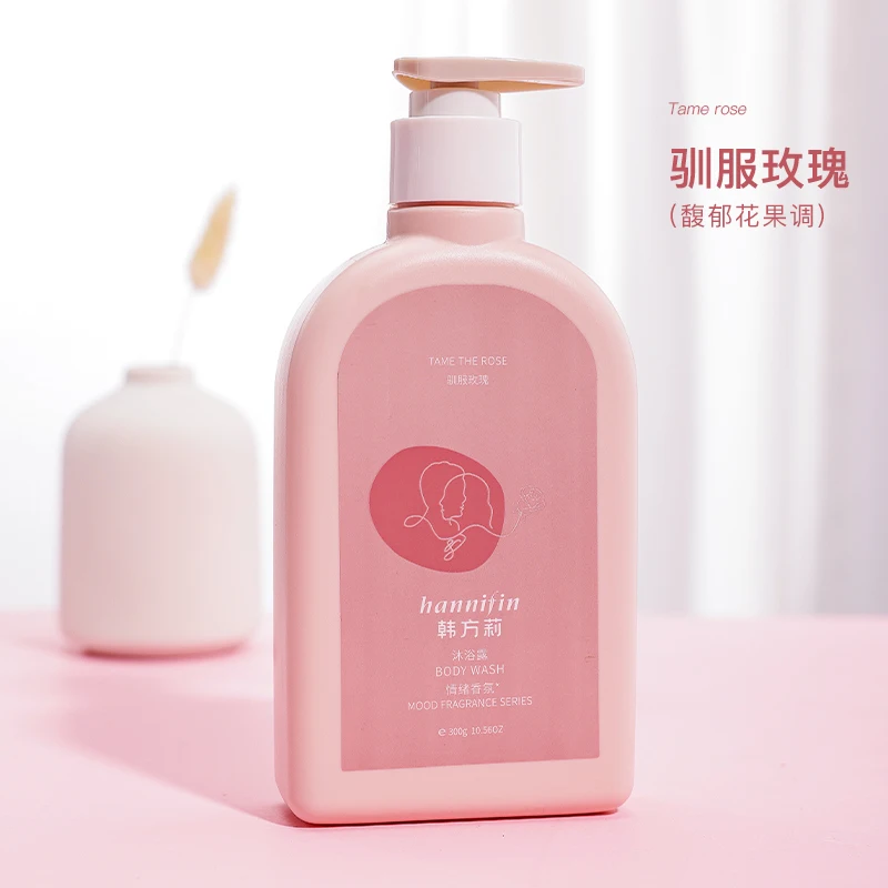 Hannifin Private Label Perfumed Natural body wash exfoliating commercial luxury Wholesale shower Gel