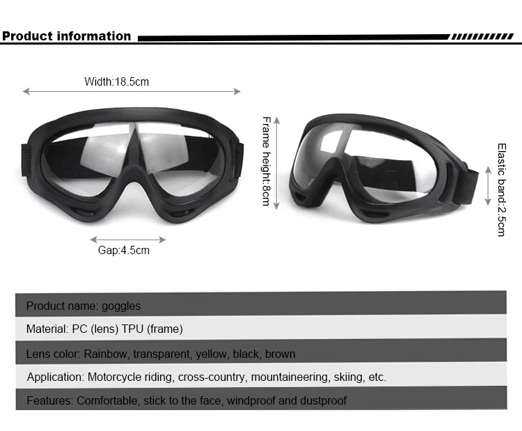 Outdoor riding sports motorcycle Windproof and Dustproof Magnetic Ski goggles cross-country skiing glasses equipment