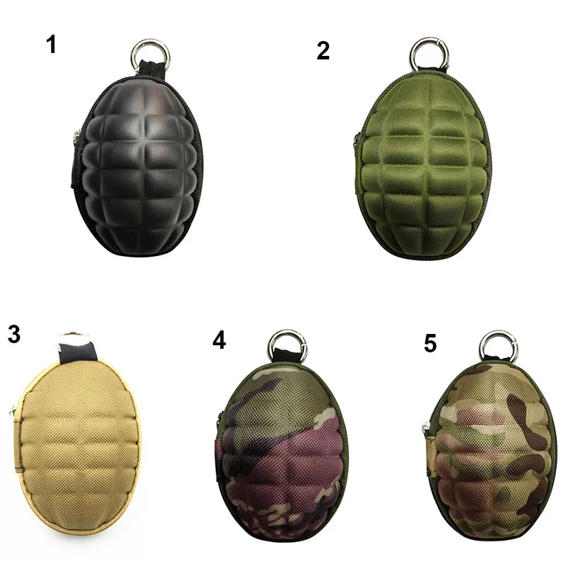 Чехол для ключей с гранатами мужчин и женщин кошельки органайзер Тактический