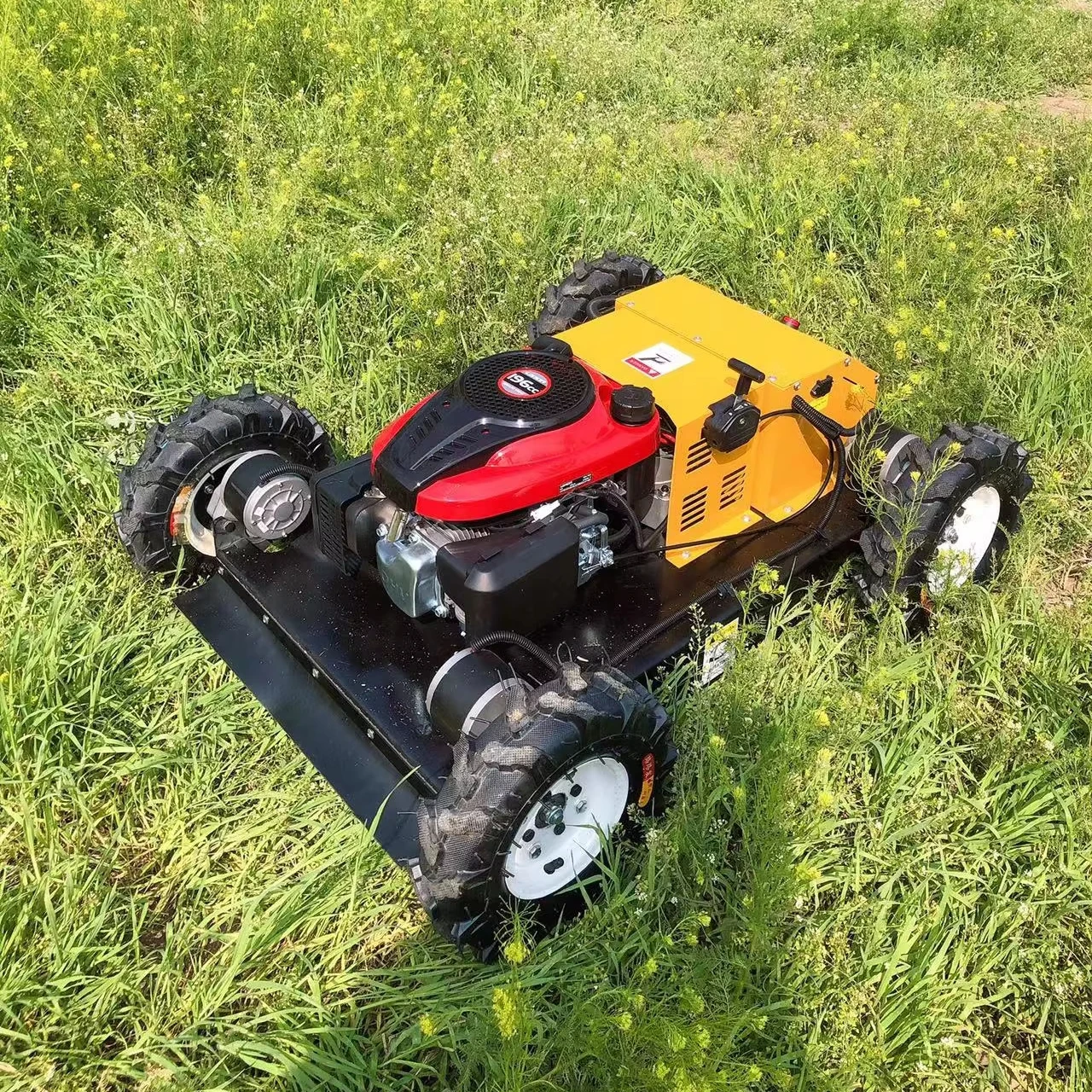 New wheel-controlled lawn mower Gasoline robot lawn mower Mini lawn mower