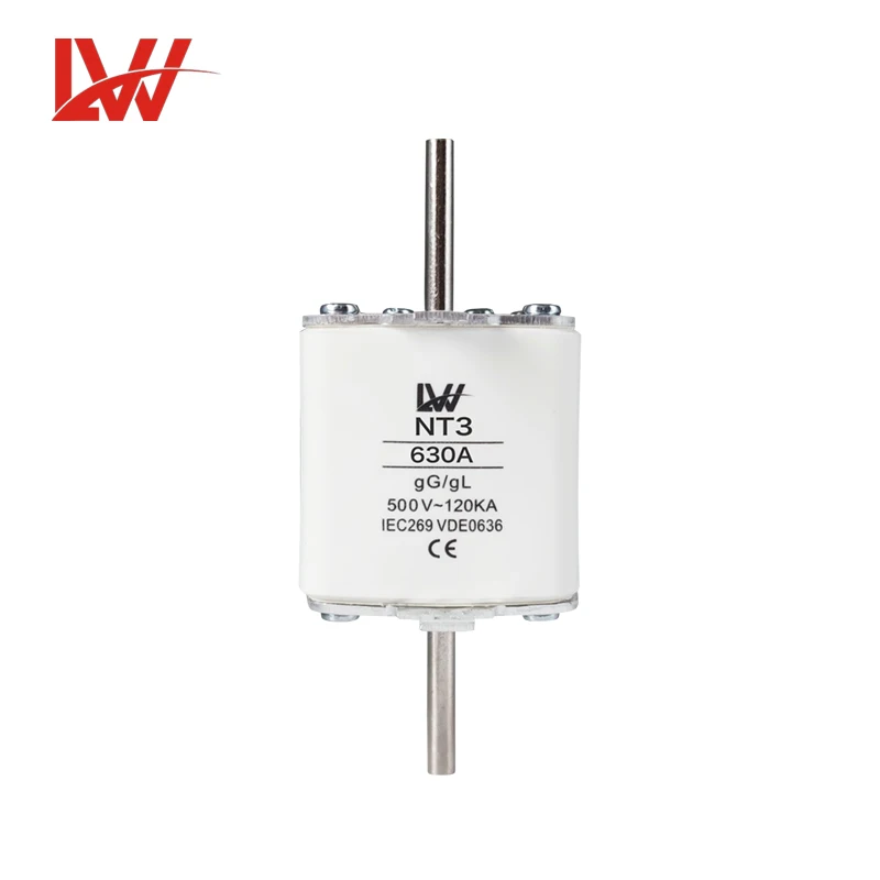 NT3 400A 500A 630A   500V  Low voltage ceramic fuse
