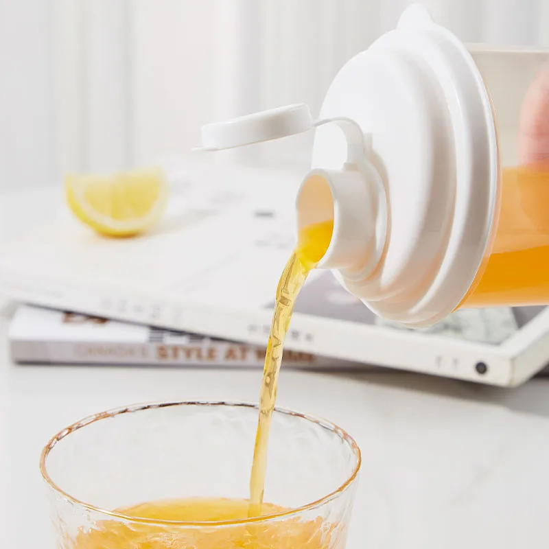 High temperature resistant teapot Transparent Drink Cup with Lid Container Water Bottle Cold Drink for Tea