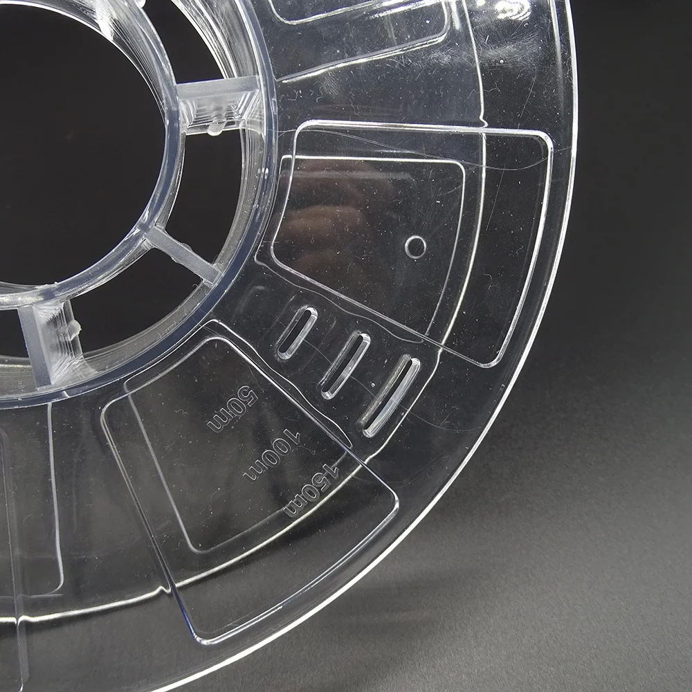 China cheapest Transparent ABS/PC small empty plastic spool for 3d  filament