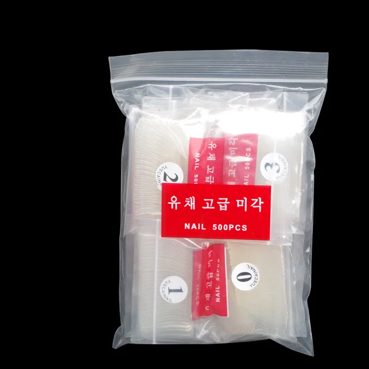 2022 New 500pcs/bag press on nails, fake nail press on, glitter press on nails for nail art