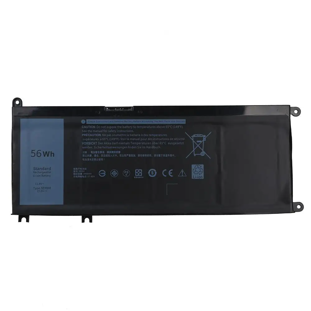 Новый оригинальный аккумулятор 33YDH для ноутбука Dell Inspiron 17 7786 G3 3579 G5 5587 G7 7588 PVHT1 DNCWSCB6106B 15,2 V 56WH