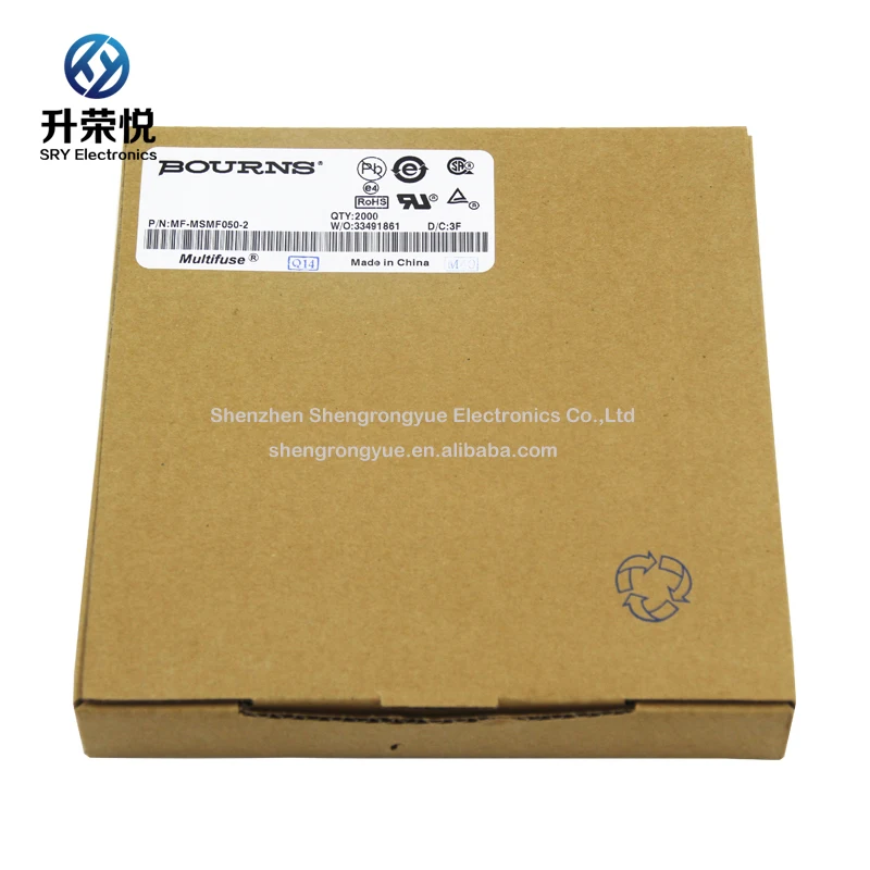 Original Bourns MF-MSMF050-2 SMD resettable fuse 500mA 0.5A 15V 1812 PPTC
