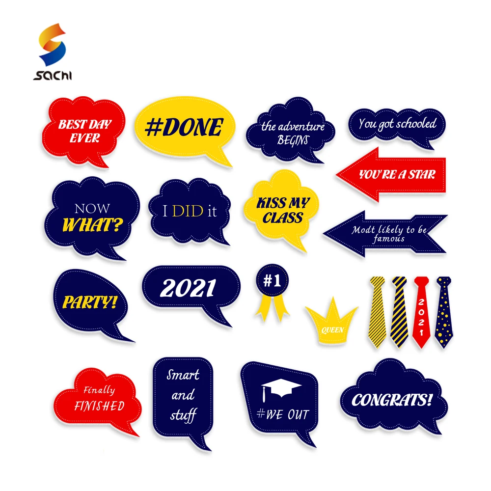 Custom UV Printing 5mm Photo Booth Props Halloween Birthday Party Accessories Decoration Pvc Foam Board Photo Booth Props