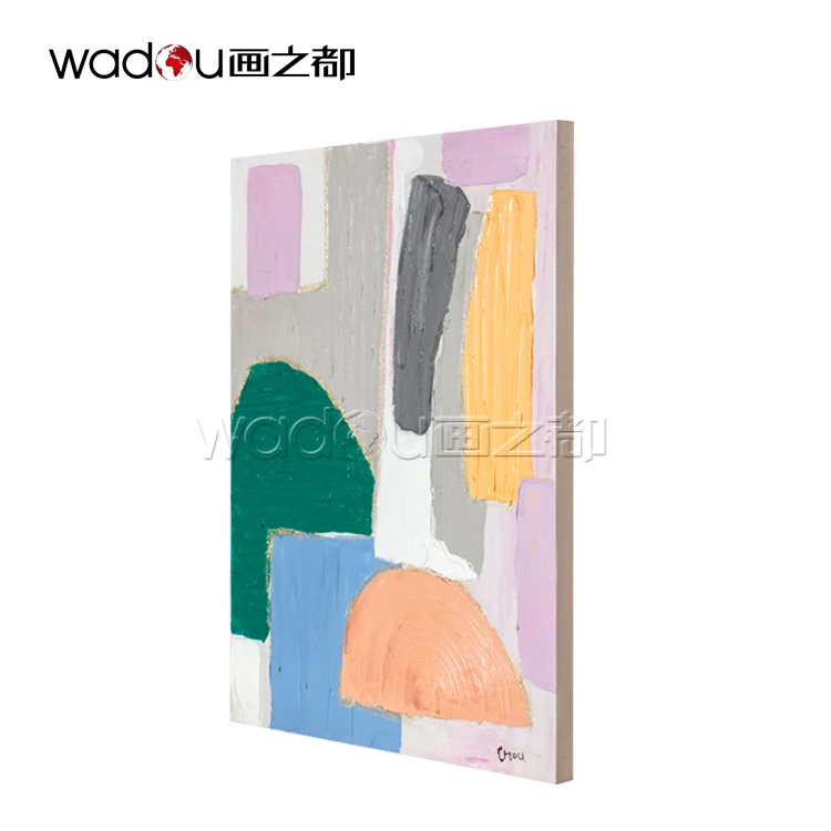 China Factory High Quality Modern Design Abstract Large Paintings 100% Handmade Wall Art Wholesale