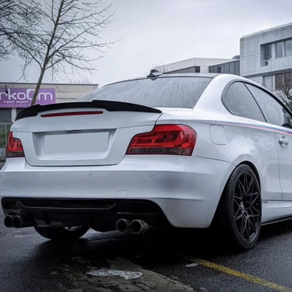 For BMW 1 Series E82 E88 M4 Style New Design Coupe 2 Door 2005-2011 Rear Wing Spoiler ABS Material Fixed Wing Lip